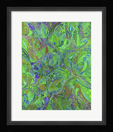 Framed Green Labyrinth (1) Print