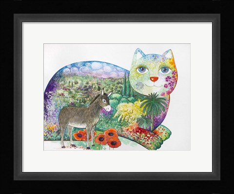 Framed 1 The Entrance Of Jerusalem Print