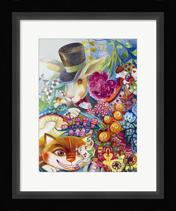 Framed Alice In Wonderland Print