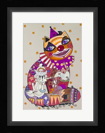 Framed Clown 3 Print