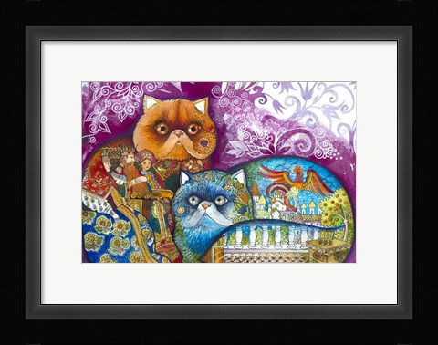 Framed Pushkin Tales 3 Print