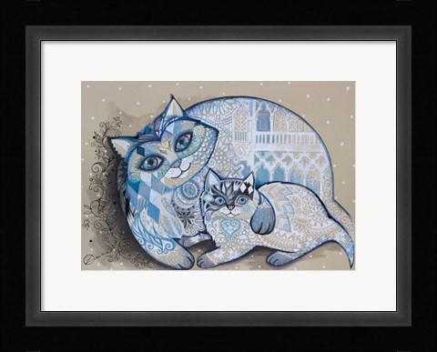 Framed Venice In Snow Print