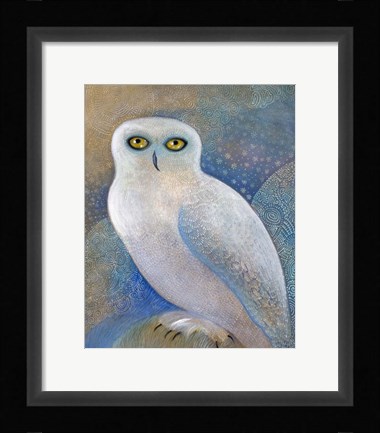 Framed Snowy Owl 1 Print