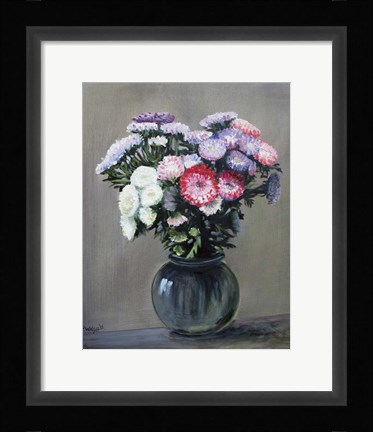 Framed Asters Print