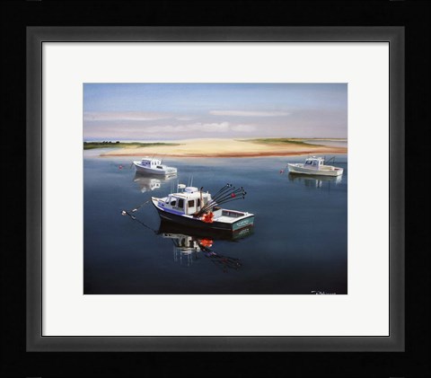 Framed Cape Cod Fishing Boats Print