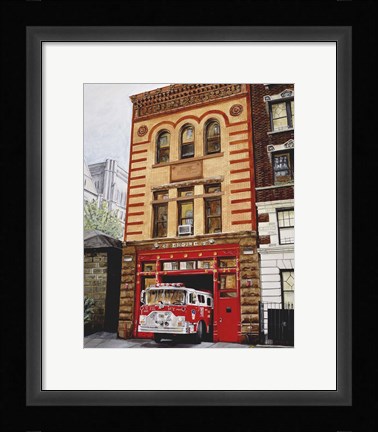 Framed Fdny Engine 47 Print