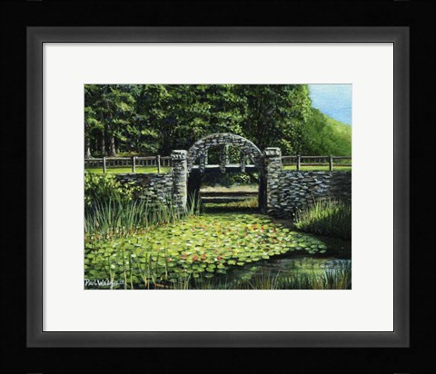 Framed Garden Bridge Print