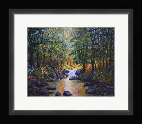 Framed Wooded Stream Print