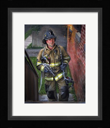 Framed Lieutenant Print