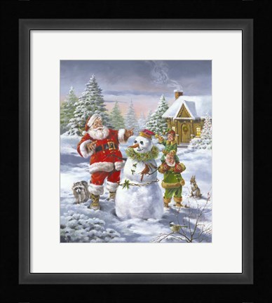 Framed Christmas Friends Print