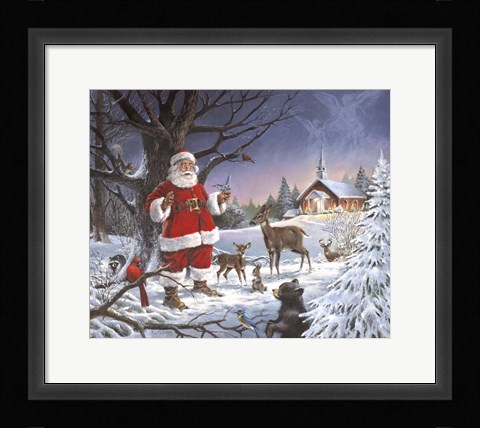 Framed Christmas Service Print