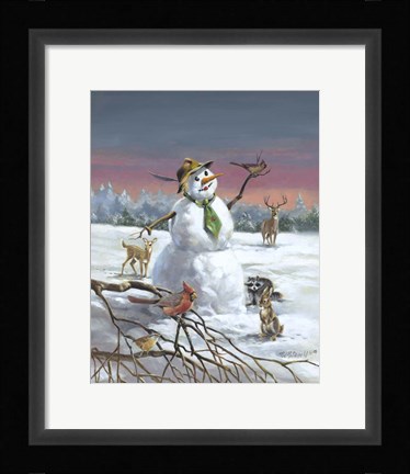 Framed Mr Snow And Friends Print