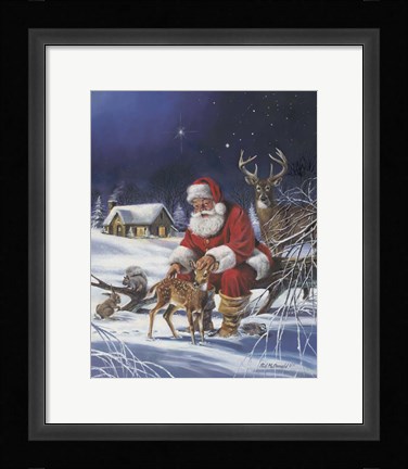 Framed Santa's Love Print