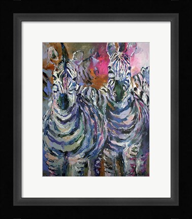 Framed Zebra Print