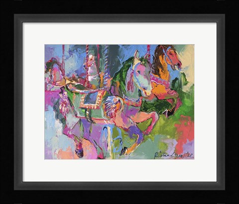 Framed Carousel Horse 3 Print
