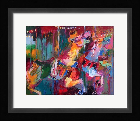 Framed Carousel Horse 4 Print