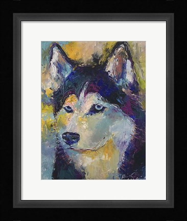 Framed Husky Print