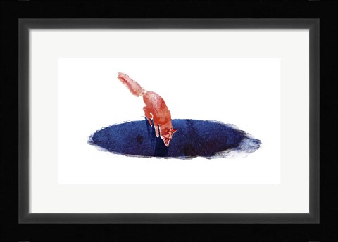 Framed Jump Into Nowhere Print