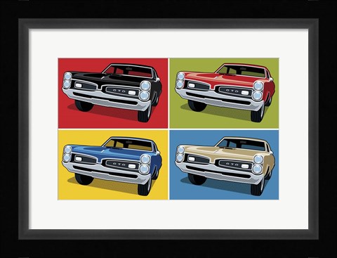 Framed 1967 GTO Classic Car Print