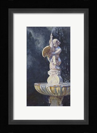 Framed Alone In The Garden Print