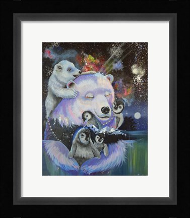 Framed Polar Bear Express Print