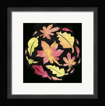 Framed Fall Leaves Print
