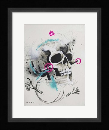Framed Skull 1 Print