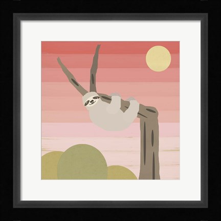 Framed Sloth Print