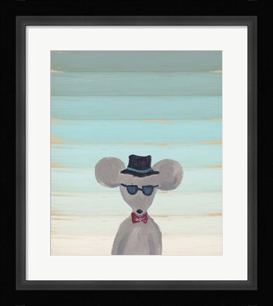 Framed Hipster Mouse Print