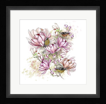 Framed Glorious Magnolia Days Print