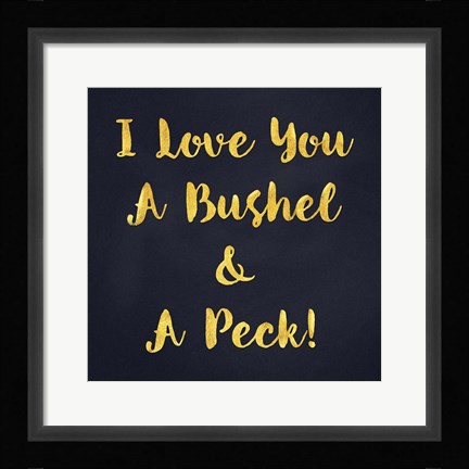 Framed Bushel-Peck Print