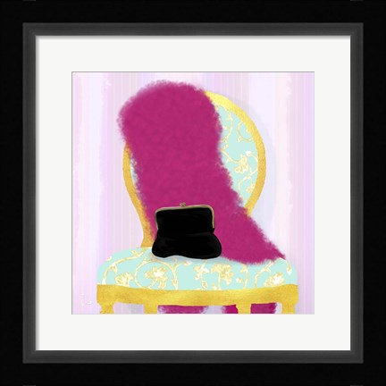 Framed Evening Out In Gold II Print