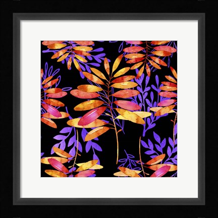 Framed Psychedelic Fall Print