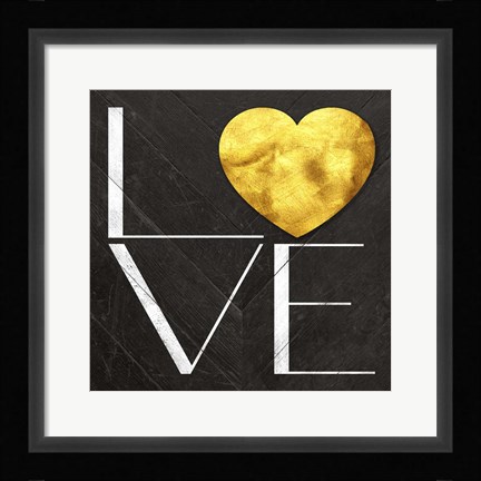 Framed Rustic Love Print