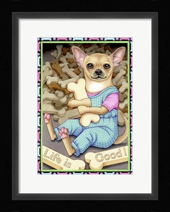 Framed Chihuahua Cookies Print