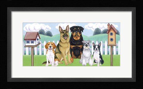 Framed Great Outdoors Backyard Print