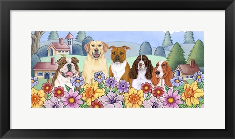 Framed Great Outdoors Village Print