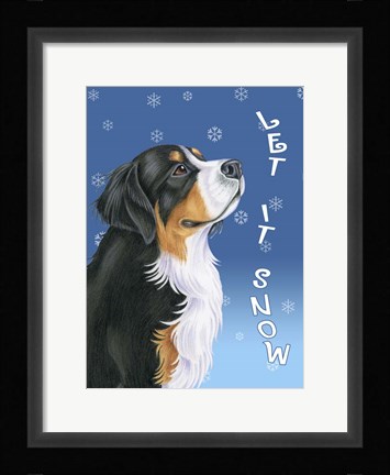 Framed Let It Snow Print