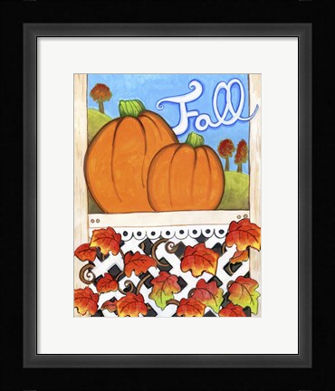 Framed Fall Pumpkins Print