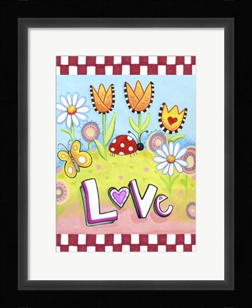 Framed Love Bug Print