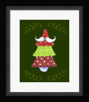Framed Oh Moustache Tree Print