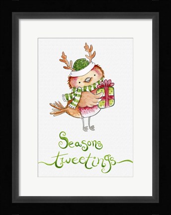 Framed Red Birds Gift Print