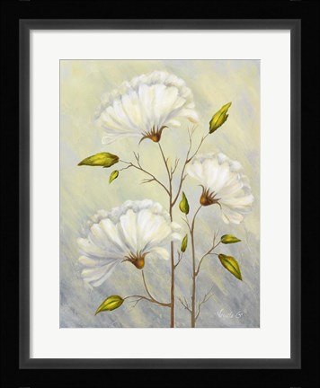Framed Cream II Print
