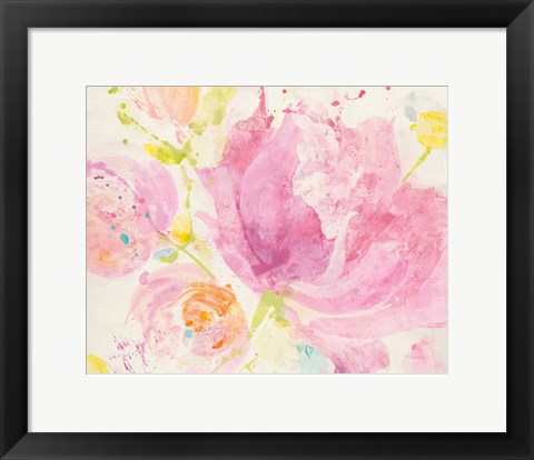 Framed Spring Abstracts Florals II Print