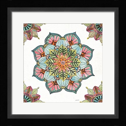 Framed Mandala Morning V Print