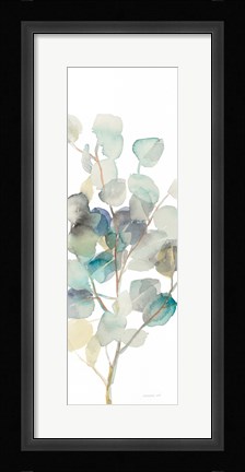 Framed Eucalyptus III White Crop Print
