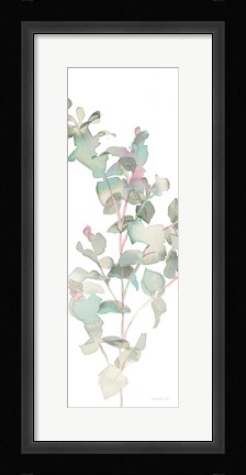 Framed Eucalyptus II White Crop Print