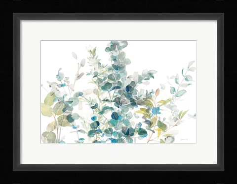 Framed Eucalyptus I White Crop Print