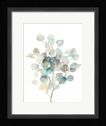 Framed Eucalyptus III White Print