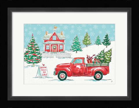 Framed Christmas in the Country II Print